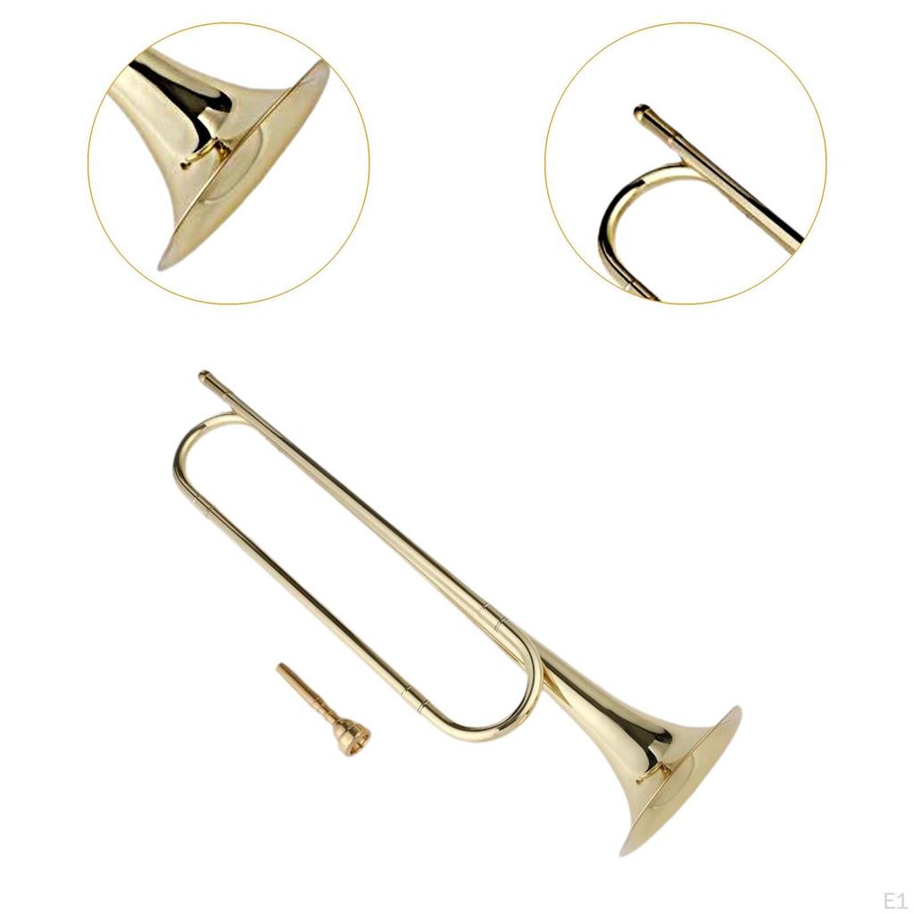 B Flat Bugle Scouting Trumpet Portable Musical Instrument Young Team for