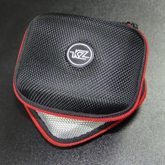 KZ Portable Square Zipper Earphone Cable Storage Bag Case Wire Organizer Pouch