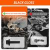 280PCS 10.9 Grade Black Flange Bolt Kit, M6x1.0 M8x1.25 M10x1.5 Hex Bolts Nuts Washers Set for Automotive (12-30mm)