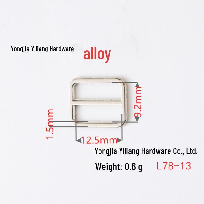 Stainless Steel Adjustable D-Ring Buckle - Copper Three-Speed Wire Pull Design