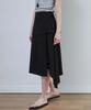 Marop 3116 Crinkle Double Wrap Skirt (Black)