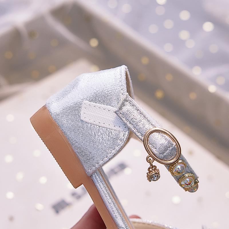 Butterfly Rhinestone Princess Shoes - 2025 Summer Soft-Sole Sandals for Girls