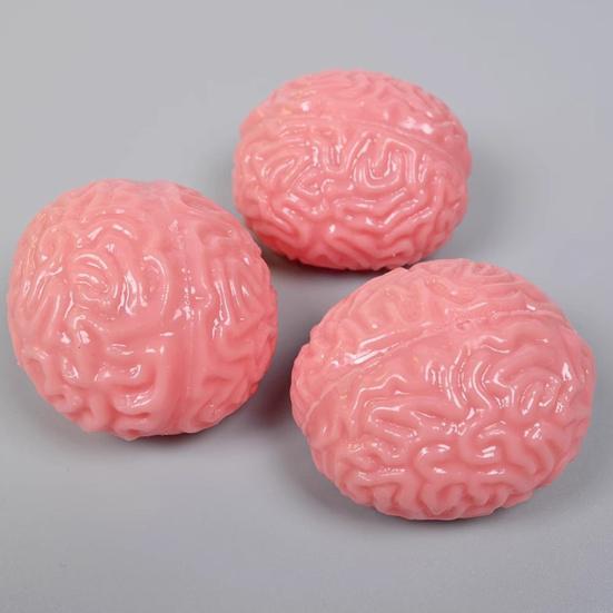 Brain Shaped Squeeze Toy Brain Splat Balls Sticky Sensory Fidget Toy for Kids Novelty Stress Reliever Goodie Bag Suffers Party Favors
