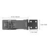 1Set Cabinet Door Lock Hasp Latch Padlock Hinge Latch Heavy Duty Shed Barn Door Gate Lock Fence Locks for Outdoor Gates