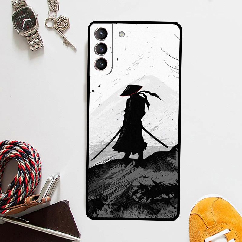 Samurai Japan Art Case For Samsung Galaxy S24 Ultra S20 S21 S22 S23 Plus S9 S10 S24 FE S25 Ultra Cover Coque