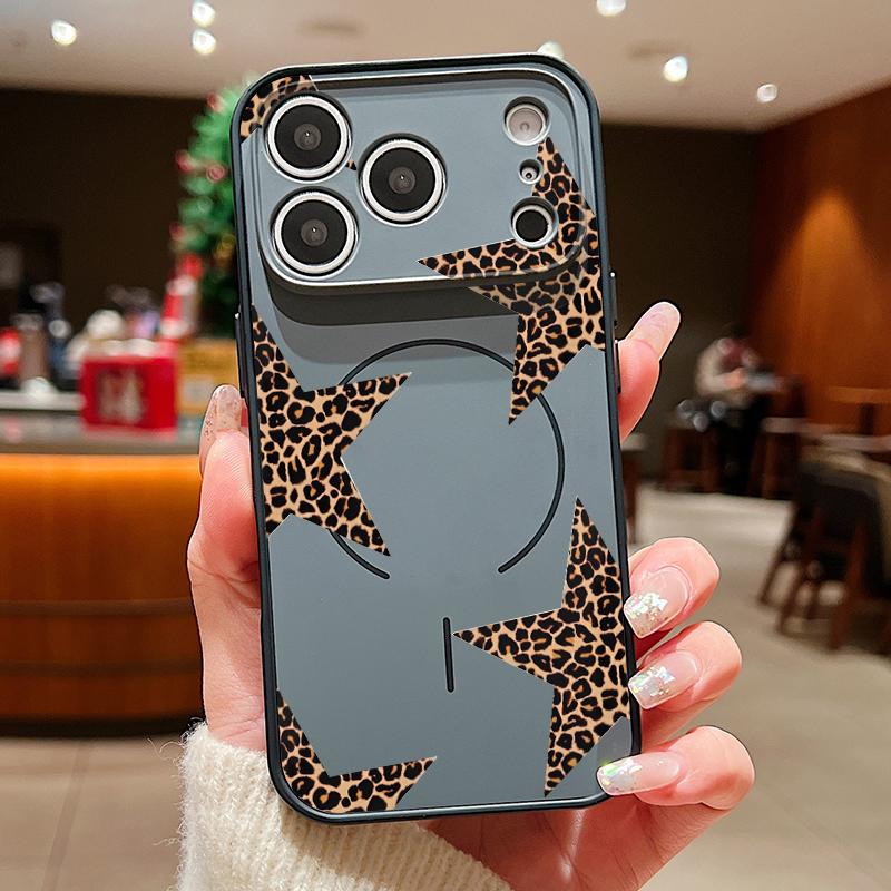 Colorful Stars Print Phone Case For iPhone 17 Pro Max Hybrid TPU+PC Magnetic For Magsafe Matte Cover For iPhone 16 15 14 13 Pro Max
