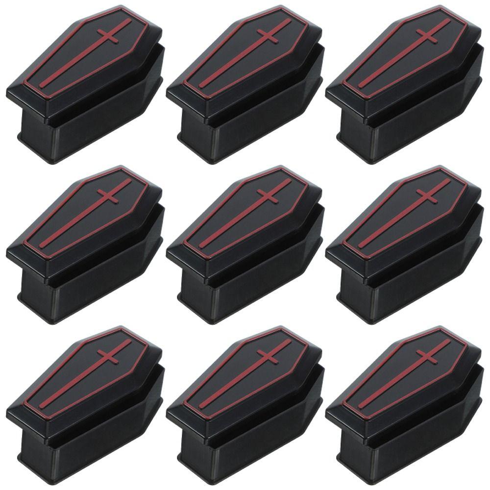 

5pcs Funny Halloween Mini Coffin Box Black Treat Coffin Boxes Bar Party Decoration 5pcs