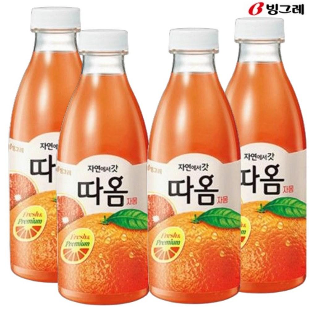 Binggrae Ttaom Grapefruit Juice 730ml 4-pack Refrigerated Juice 4 Pcs 730ml