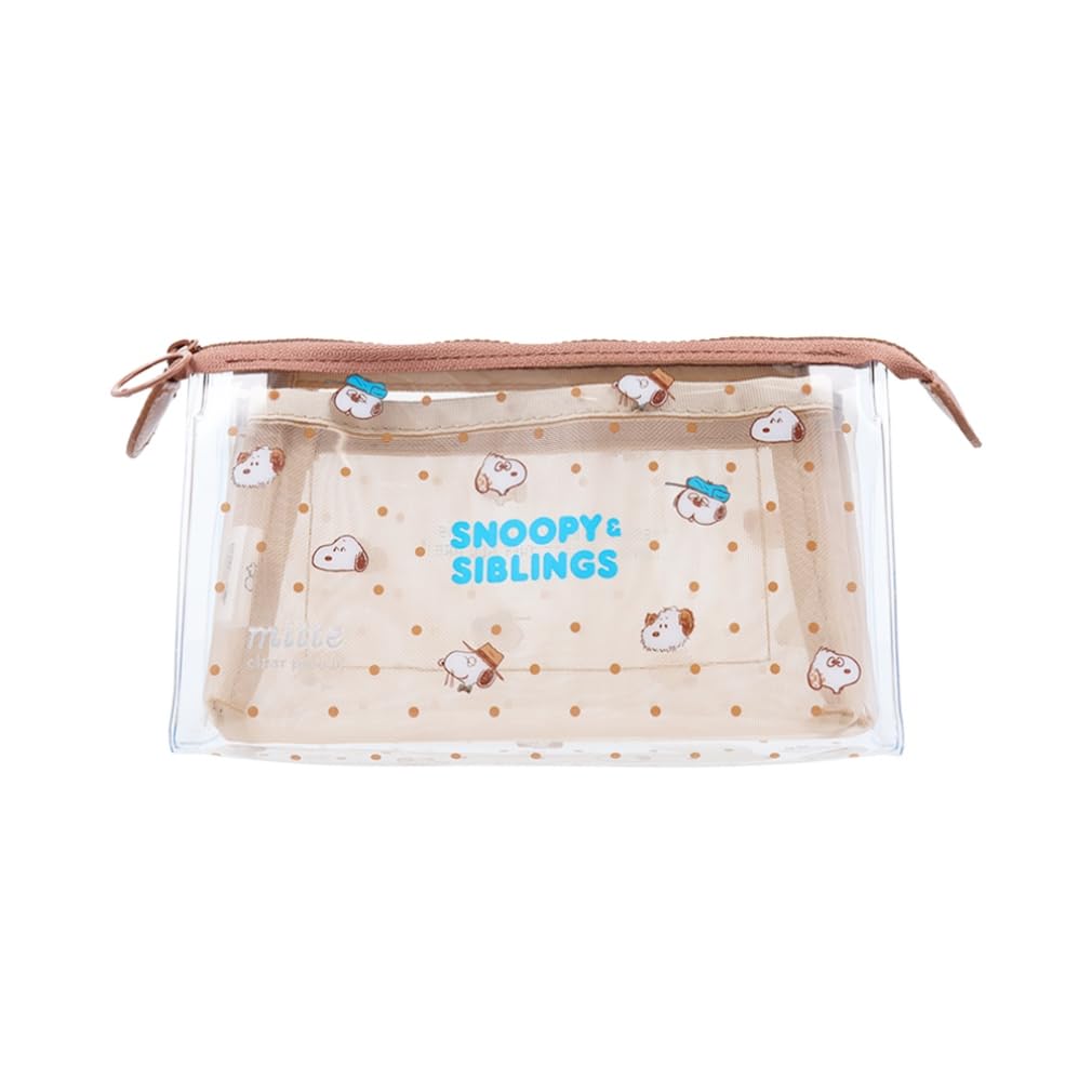 Sunstar Stationery Snoopy Pouch Clear Mitte B Pattern S2332728