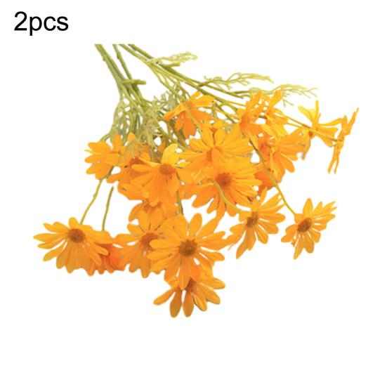 Künstliche Blumen Chrysanthemenstrauß 2 oder 5 Stiele 21 Zoll Realistisches Seiden-Kunststoff-Simulationsdesign UV-beständig Farbecht Fälschung