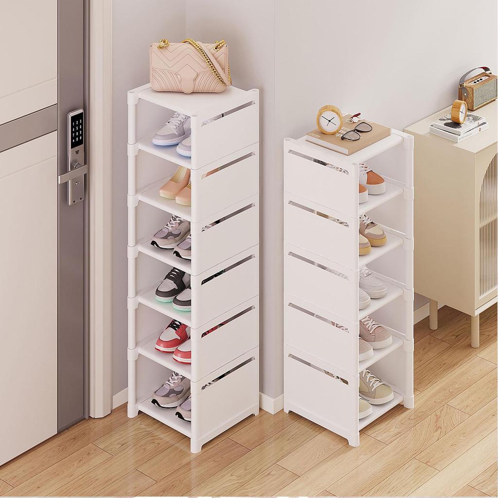 Sleek Large-Capacity Shoe Rack: Stylish Indoor Storage for Entryway or Dorm
