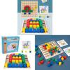 Wooden Creative Building Blocks Puzzle Montessori Educational Toy For Early Learning