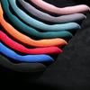 New 2 Halves Car Steering Wheel Cover 38cm 15inch Suede Cow Silicone Steering Wheel Booster Cover Anti-skid
