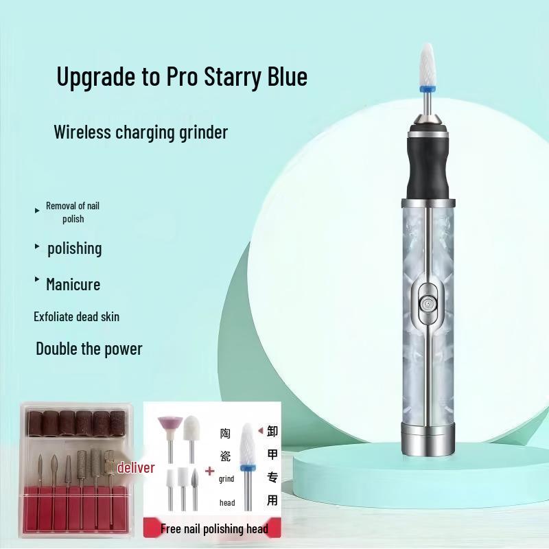 Portable Rechargeable Nail Grinder & Polisher - Professional Manicure Tool for Dead Skin Removal