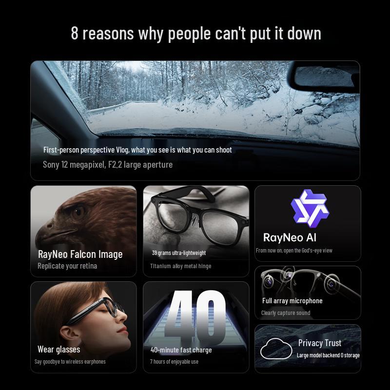 Thunderbird V3 AI AR Smart Glasses