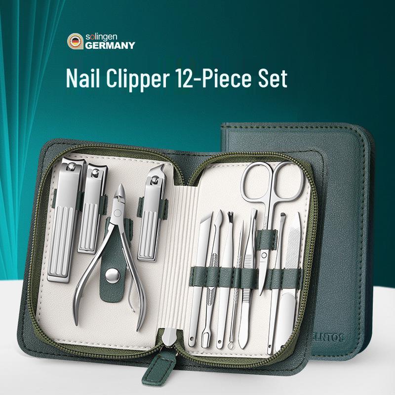 Премиальный мужской кусачки для ногтей и набор для маникюра - Многофункциональные инструменты для обрезки с косым пинцетом