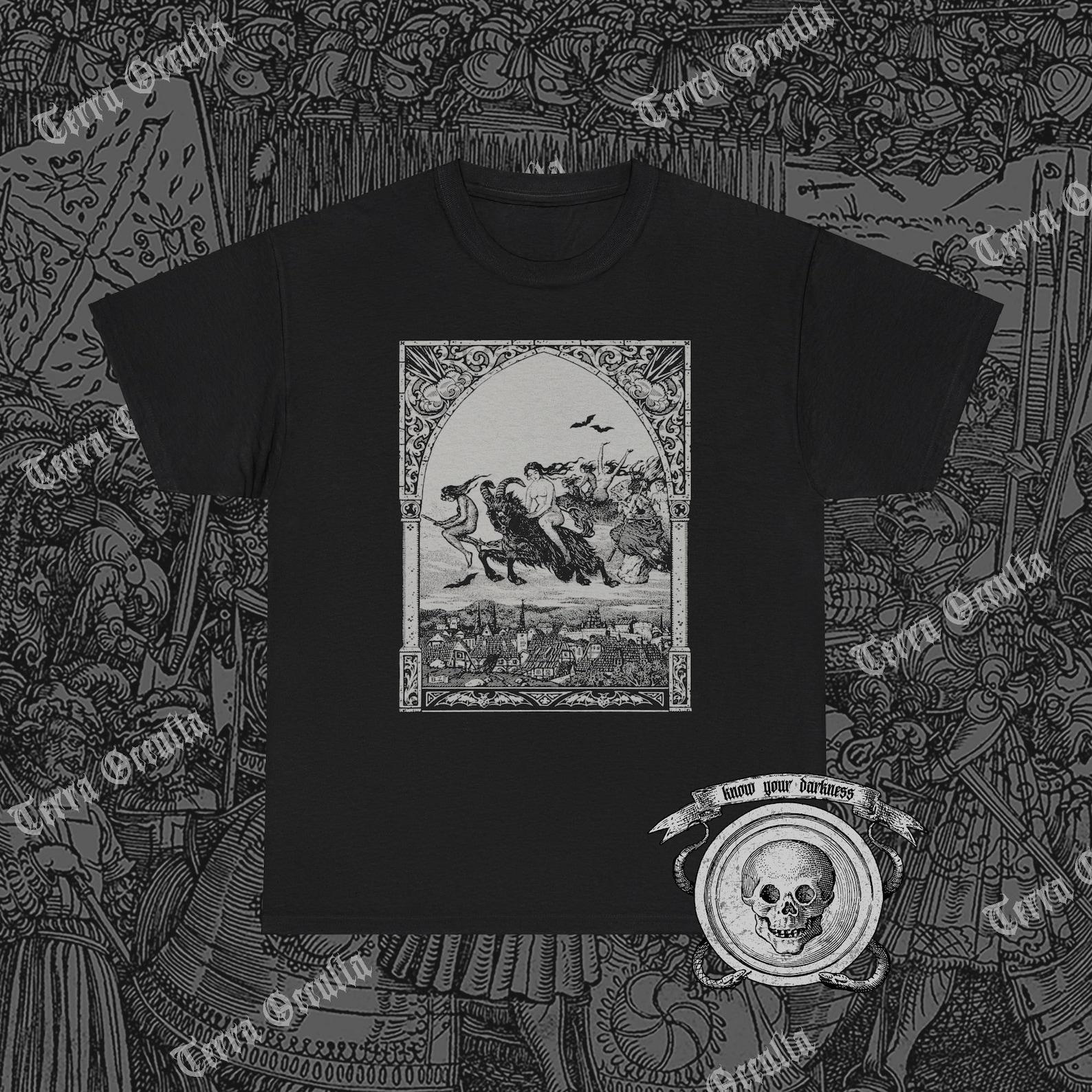 Riding to Witches Sabbath Shirt, Witchcraft, Hexennacht, Folk Horror 4XL
