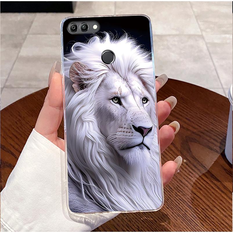 Case For Huawei Y92018 FLA-LX1 Y9 2018 Casing Clear Luxury Cute Love Heart Rabbit Funny TPU Soft Silicone Phone Case Back Cover