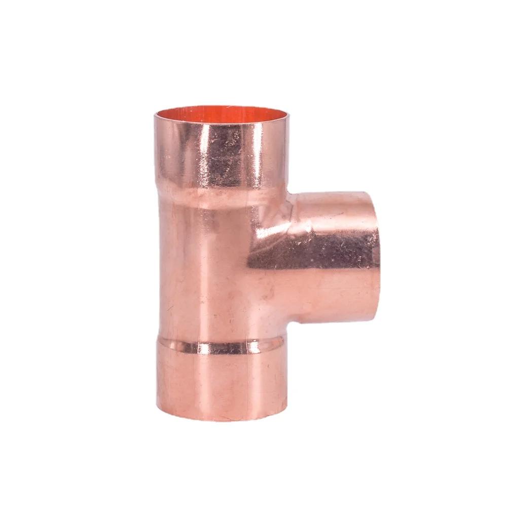 

1/4 3/8 1/2 5/8 8 10 12 15 16 19 22 25-159mm ID Copper End Feed Solder Tee 3 Ways Plumbing Fitting Coupler Air Conditioner ID 6.35mm Wall 0.8mm