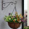 European Style Balcony Flower Pot Wrought Iron Hook Hanging Basket Plant Bracket