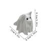 Svítící duch pes Halloween,Duchové psi s LED nočními světly,Halloweenské duchové noční světlo domácí dekorace,Sada duchů psů kancelářský stůl podzimní dekorace