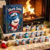 Blind Box Toys for Kids Marine Shark Advent Calendar, 24 Days Christmas Acrylic Collectible Party Favors Figures, Hanging Ornament Holiday Home Decor
