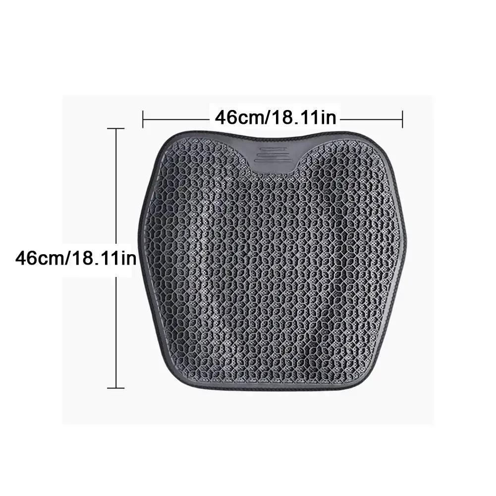 Car Seat Cushion Summer Lumbar Support Honeycomb Gel Ice Thread Seat Backrest Ventilation Breathable Car Cushion Accessories