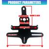 Tail Section Motorcycle Plate Bracket Rear Mount, License Plate Bracket with Slotted Holes and Plate Light Set for 250SR 450NK Rear Installation