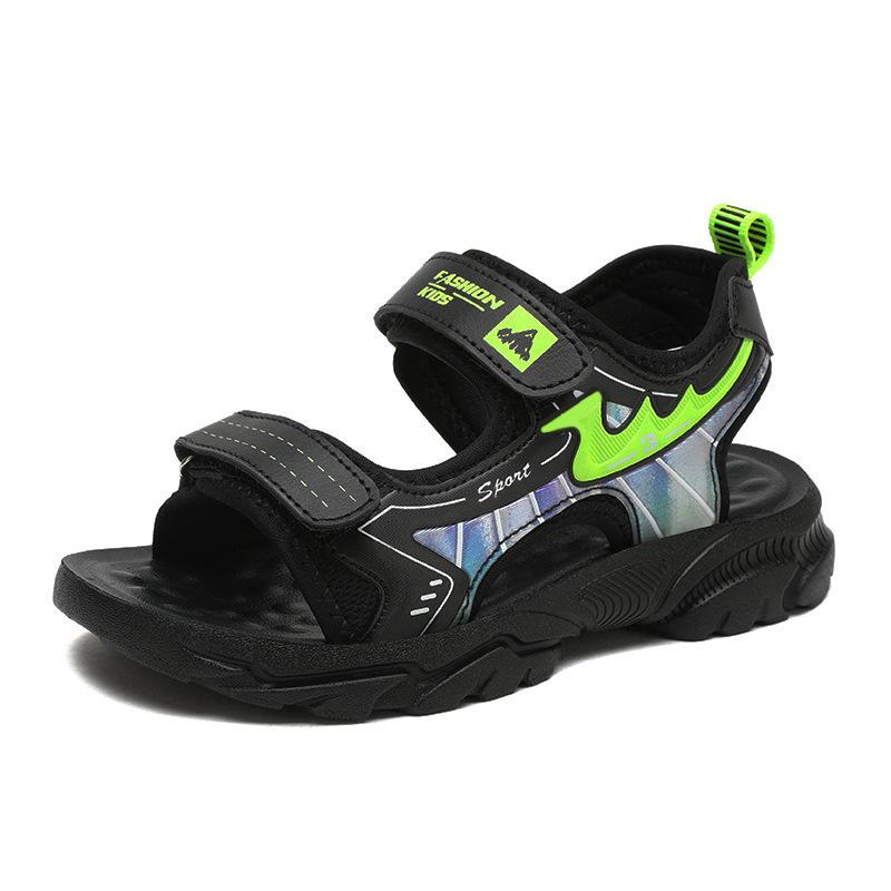 New boys sandals children's open-toed beach sandals medium and large children's soft-soled non-slip children's sandals