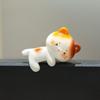 Adorable Cartoon Gourd Animal Figurine Lucky Resin Ornament Small Decor for Computer Monitor Edge Bedroom Desktop Gift