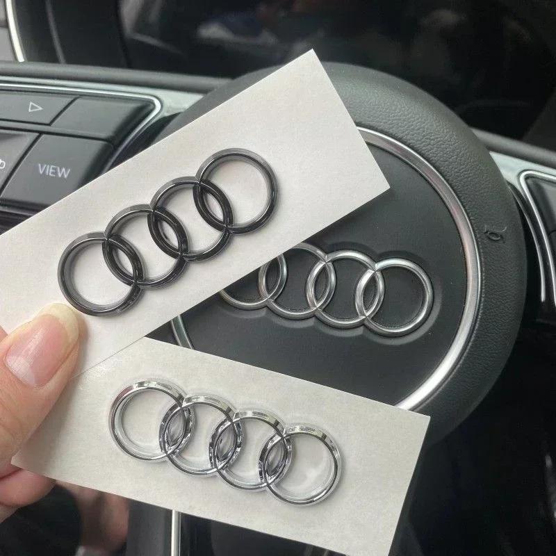 Per R44 Emblema Volante Auto in Lega Adesivo Sostitutivo A6 A6L A3 A4L A5 A7 A8L A1 Q6 Q7 Q8 TT S5 S7 S8 RS7 RS6 Decalcomanie Laterali TY7s8