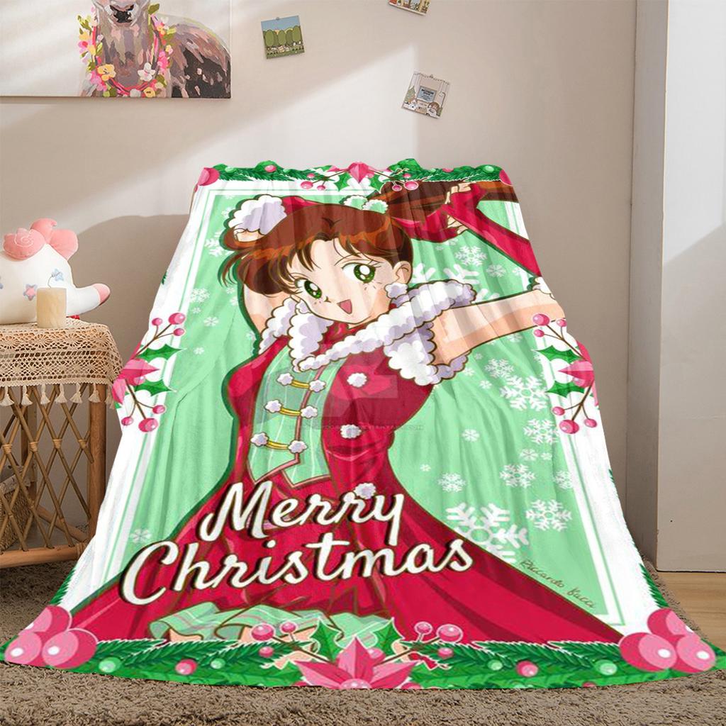 Japanese anime cute cartoon theme Sailor Moon Tsukino Usagi blanket suitable for home beds, sofa covers, office nap, outdoor warm blankets O10
