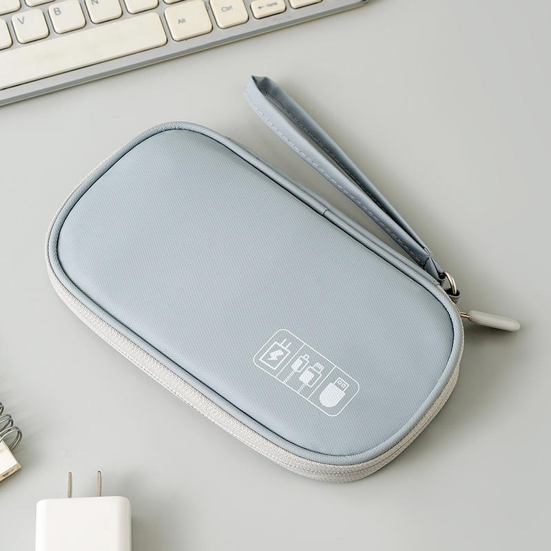 Data Cable Storage Bag Waterproof Travel Organizer Bag Portable Carry Case Double Layers Storage Bag for Cable Cord USB Charger