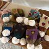 Children Knitted Scarf Soft and Warm Heart Pattern Neck Warmer Fashionable Autumn Winter Various Outfit Neck Gaiter