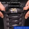 Metal No-Tie Elastic Shoelace Buckle for Kids & Adults Sneakers
