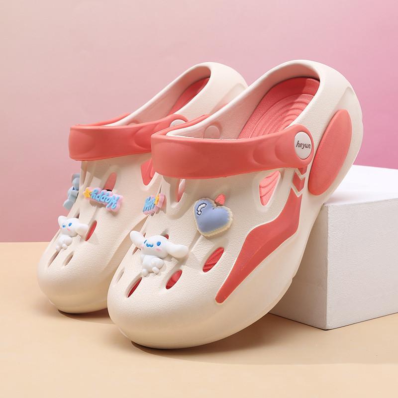 Colorful Girls Summer Clogs Lightweight Breathable Nonslip Outdoor Beach Footwear