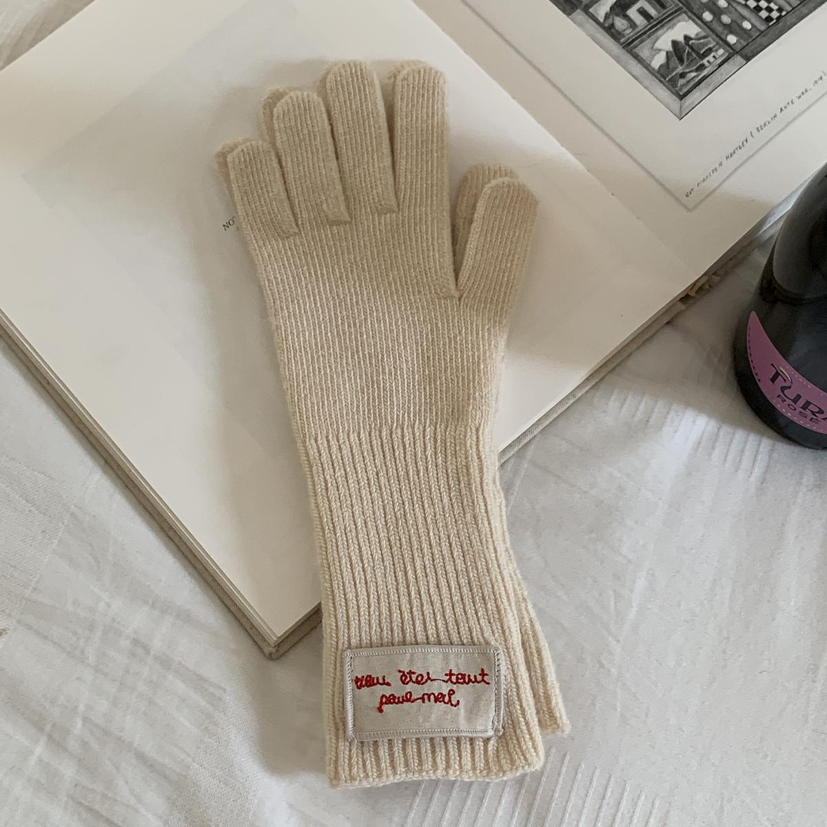 

Новые милые вязаные перчатки с кроликом, женские зимние варежки, заводской аутлет, меховые перчатки, женские зимние перчатки, женские варежки для девочек 2024 One Size