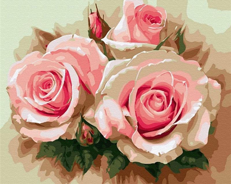 GATYZTORY 40x50cm Frame Painting By Numbers For Adults Color Flower Oil Picture HandPainted Diy On Canvas Home Wall Art