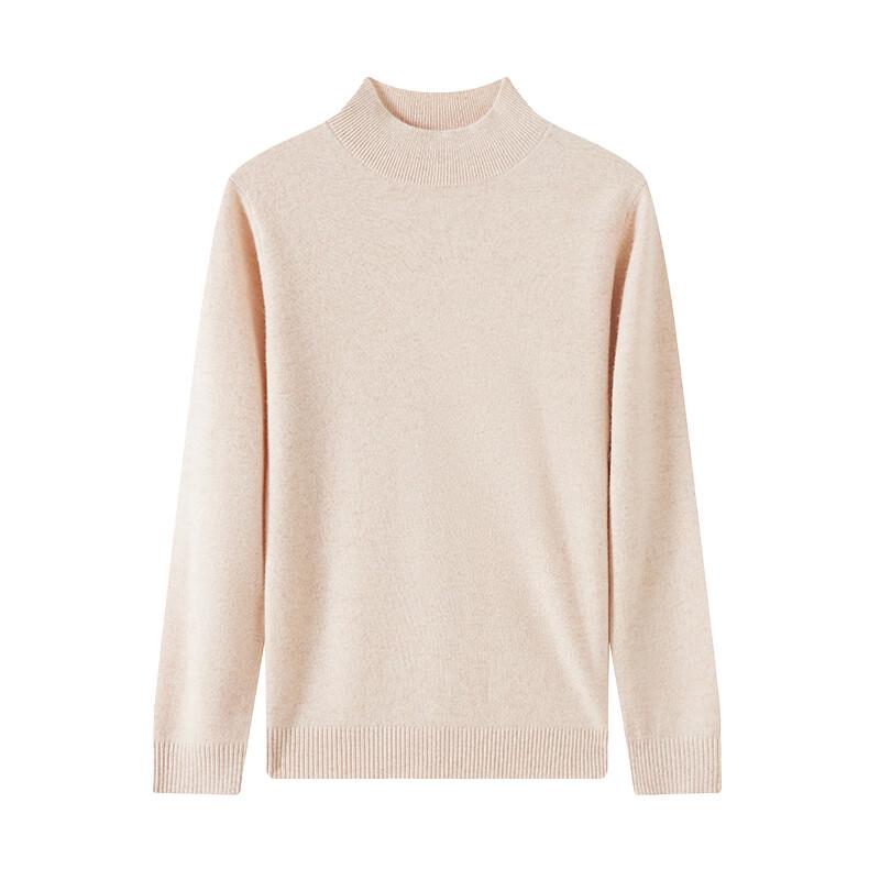 Hengyuanxiang Men's Round Neck 100% Wool Base Layer Sweater