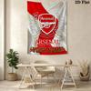 Custom Name Arsenal Wall Tapestry Aesthetic Wall Hanging Printed Fabric Blanket Decorative Tapestries for Bedroom Living Room Home Decor