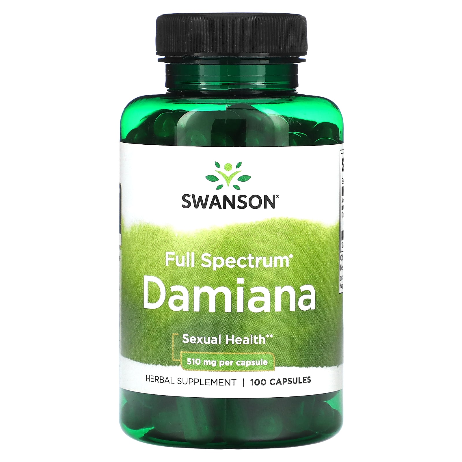 

Full Spectrum Damiana, 510Mg, 100 Capsules