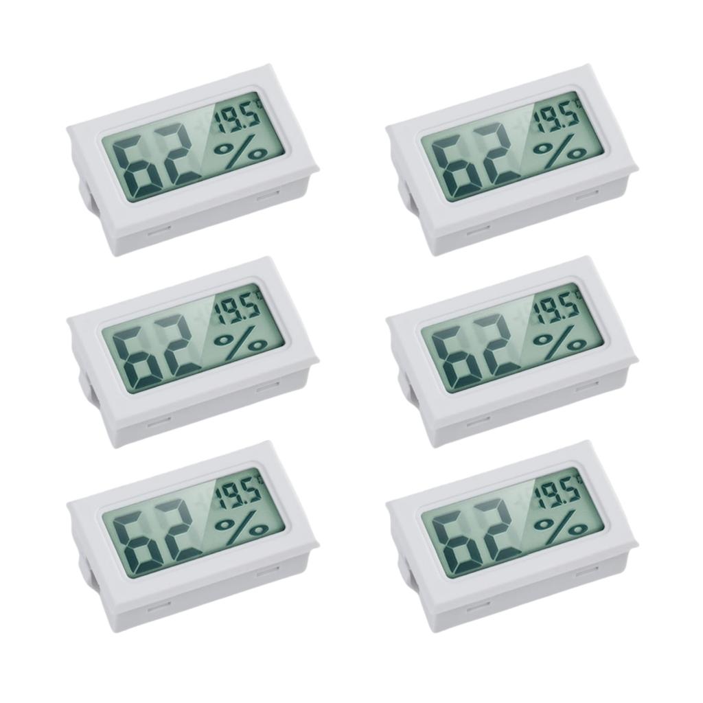 Mini Digital Hygrometer Gauge Thermometer, LCD Temperature Humidity Meter for Humidors Greenhouse Jars Grow Tent Box Garden