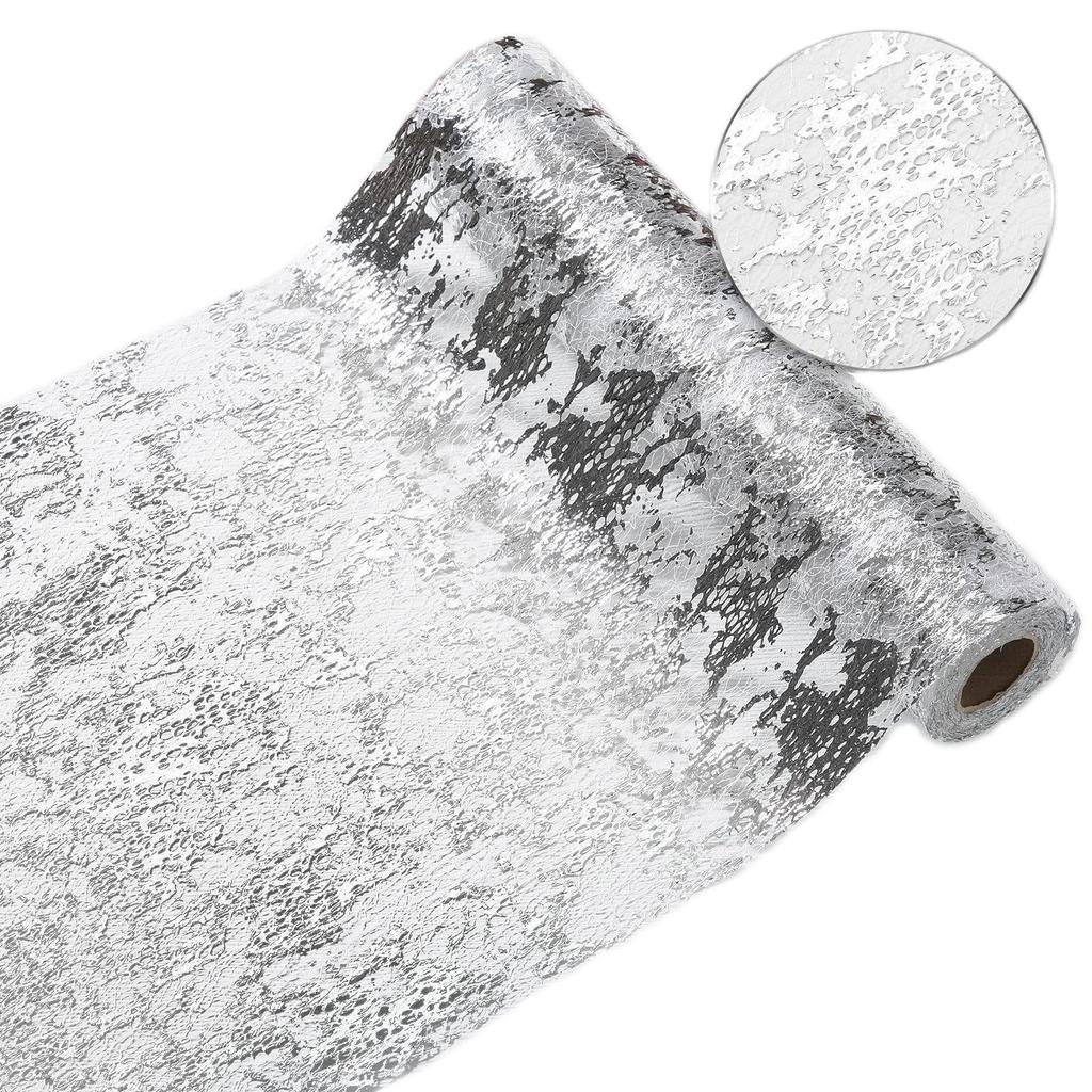 Exclusive Irregular Texture Hot Stamping Foil Table Runner and Placemat for Wedding Decor and Gift Packaging