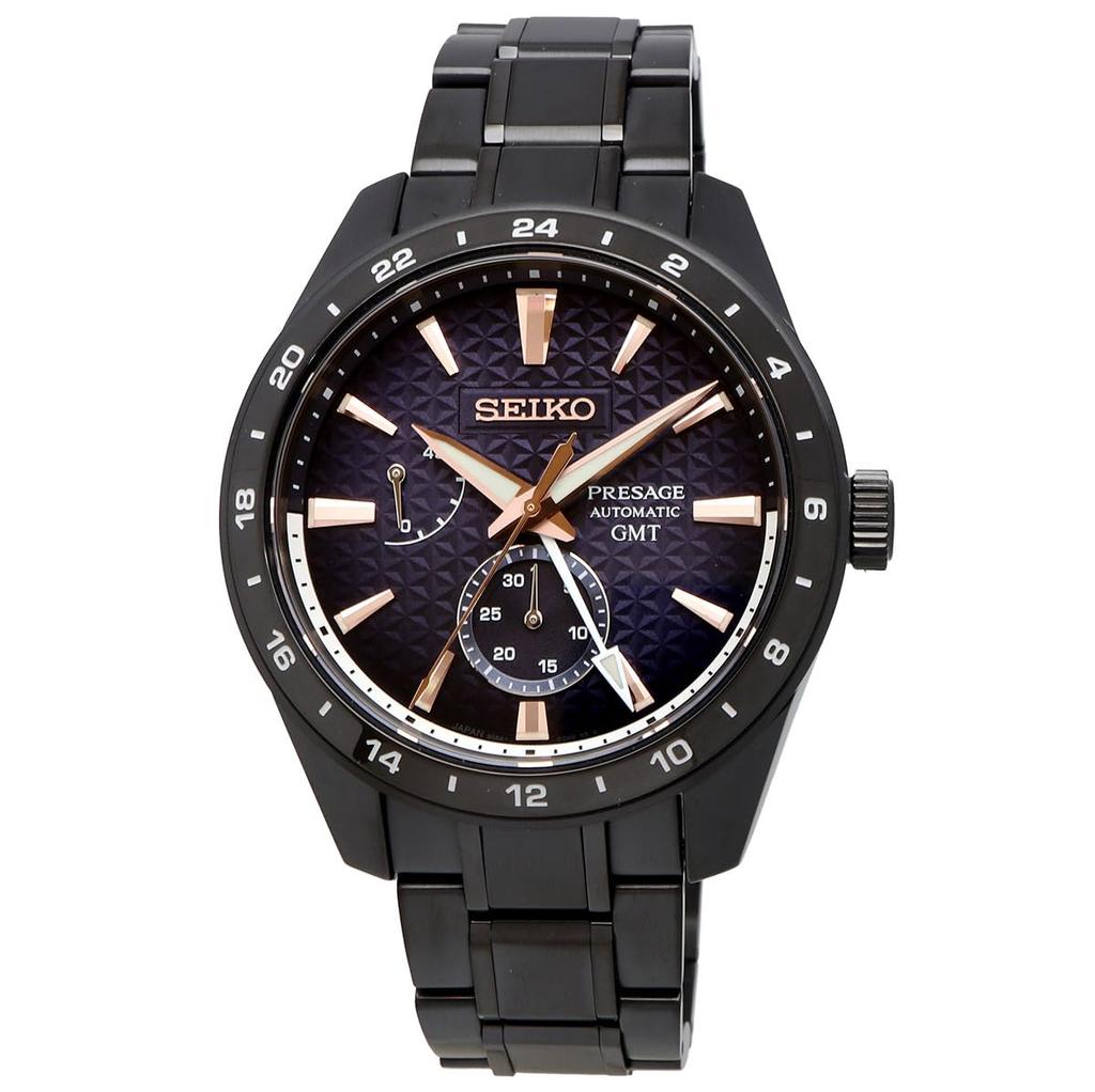 Seiko Presage Sharp Edged Series Limited Made In Sapphire Overseas Model Men's Watch, Edition, Japan, SPB361J1, Automatic, GMT, Crystal