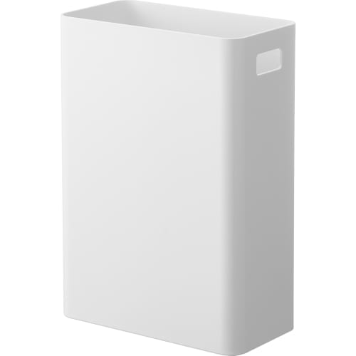 Yamazaki Magnetic Trash Can, 7L, White, W22 X D13.2 X H30cm, Tower-Shaped Floating Trash Can for Smooth Floor Cleaning, Product Number: 1632