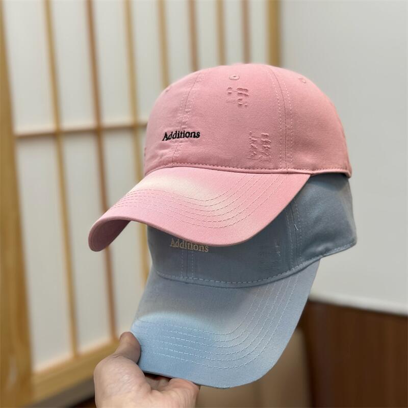 Spring And Summer Letter Embroidery Baseball Cap Children Washed Soft Top Cap Men'S Versatile Sunshade Sunscreen Cap