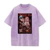Chainsaw Man Anmie Tshirt Denji And Power Hayakawa Aki Print Men Women Washed Cotton Tshirts Harajuku Unisex Oversized T Shirt