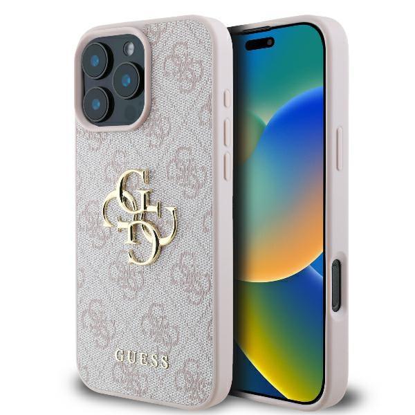 Guess Guhcp16L4Gmgpi Iphone 16 Pro6.3 Różowy/Pink Hardcase 4G Duże Logo