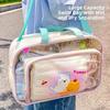 Wet Dry Separation Swim Handbag Shoe Compartment Travel Beach Bag Girls Toiletry Bag  Outdoor Use