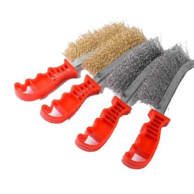 Knives-shaped Steel Wire Brush Barbecue Cleaning Stainless Steel Wire Iron Brushes Steel Copper Derusting Brushsteel Wire Brush